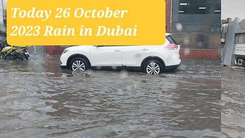 Dubai Rain Flood Today Heavy Rain in Dubai City #dubairaintoday#rainindubai#dubairain #uaerain#uae