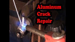 RC Aluminum Exhaust Pipe Crack Repair Using Harbor Freight Alumiweld Brazing Rods, Cracked Stinger
