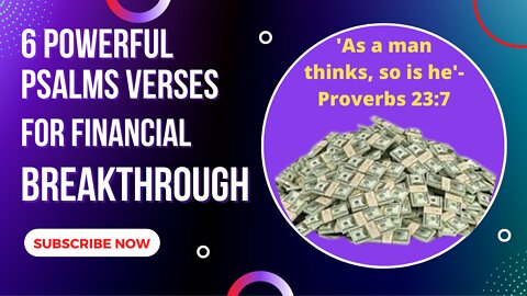 6 Powerful Psalms Verses for Financial Breakthrough