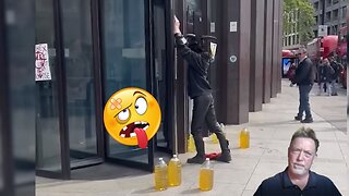 Why Are Transgender Terrorists Pouring Urine Outside of a Building?