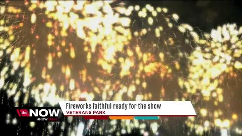 Families prepare for Veterans Park fireworks