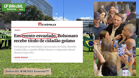 Bolsonaro recebe, mais uma vez, o carinho de apoiadores em Goiânia-GO (18/08).