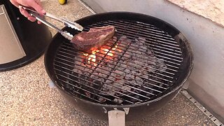 How To Grill Steak on the WSM -- Weber Smokey Mountain