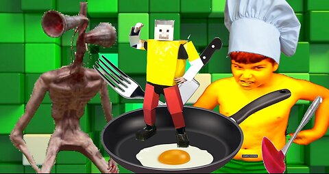 How to make scrambled eggs. Minecraft Chef and David