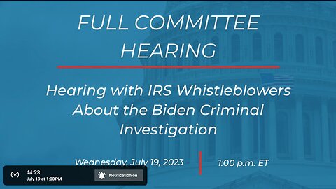 IRS Whistleblower Live Coverage about the Biden Crime Family~