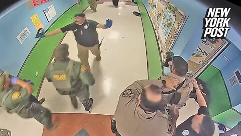 A sheriff's deputy whose daughter was slaughtered during the mass shooting in Uvalde was restrained by officers from storming the classroom