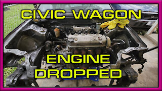 1988 Civic Wagon : Installing the D Series Engine