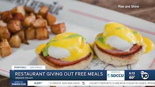 Restaurant promising thousands of free meals amid pandemic