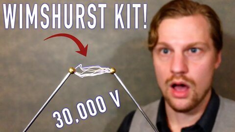 DIY 30,000 volt WIMSHURST MACHINE | SparKit |
