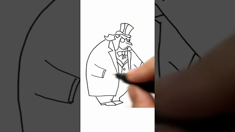 How to draw and paint Penguin from the Batman DCU #shorts