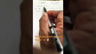 SAT Algebra problem using Quadratic formula #mathtrick #youtubeshorts