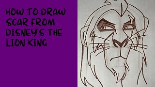 How to Draw Scar from Disney’s The Lion King