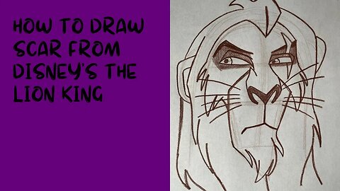 How to Draw Scar from Disney’s The Lion King