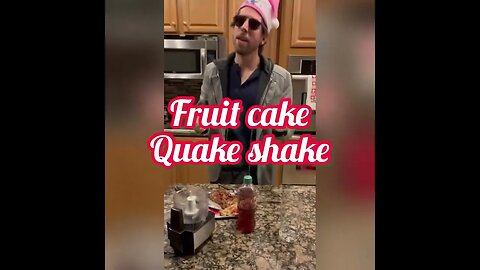 Mountain Dew Fruit Quake! The Fruit Cake Quake Shake Challenge Part 1! #fruitcake #shorts