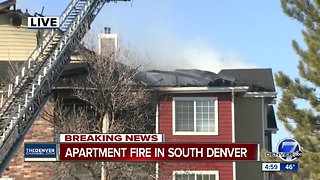 Crews respond to apartment fire in unincorporated Arapahoe County