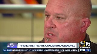 Glendale firefighter at odds with the city over cancer battle