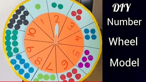 DIY easy method / Number wheel for school model / How to make a number wheel method