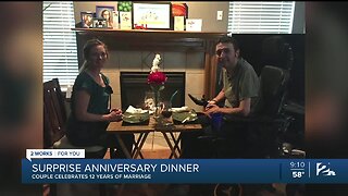 10-year-old surprises parents for special anniversary dinner