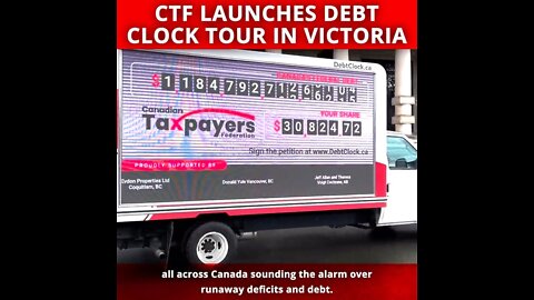 The Debt Clock crosses Canada to wake more Canadians up to the $1-trillion Trudeau debt problem