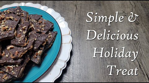 Christmas Bark ~ Simple & Delicious Treat ~ Brickle