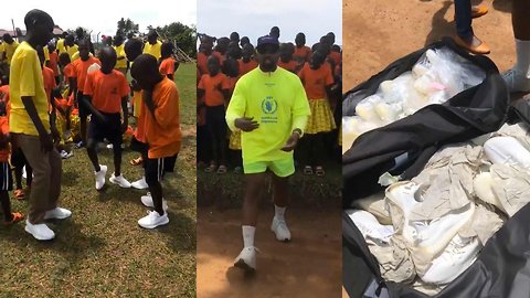 Kanye West & Kim Kardashian Deliver Yeezys to Ugandan Orphan Village