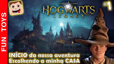 Hogwarts Legacy #01 - Início da nossa Aventura!!! Qual a casa que o jogo vai escolher pra mim???