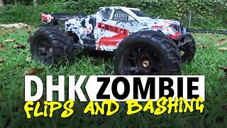 DHK Zombie 1/8th Scale RC Monster Truck Flips & Takes A Beating