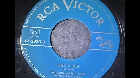 Perry Como, Betty Hutton, Mitchell Ayres and His Orchestra - She's a Lady