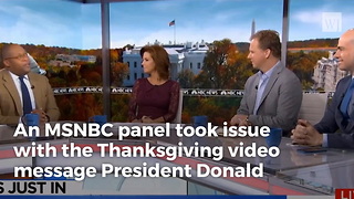 Trump Did A Video Chat With Troops On Thanksgiving And Msnbc Can't Handle It