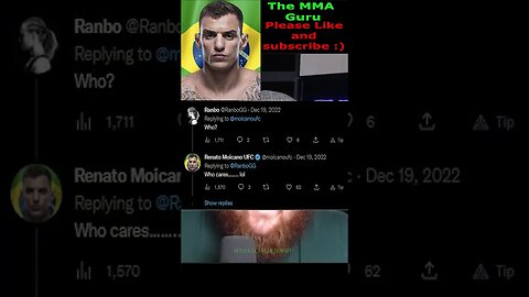 Renato Moicano mentions MMA Guru on Twitter and he reacts