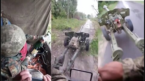 🔴 Ukraine War - Ukrainian Soldiers Baptizing Artillery With Champange To Celebrate Latest Victories