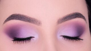 Soft Purple Smokey Eyes Tutorial | Matte Eye Look Without Fake Eye Lashes