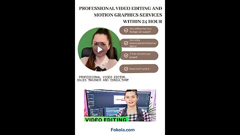 Professional Video Editing and Motion Graphics Services Within 24 Hour