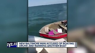 Man accused of ramming boat on Lake St. Clair charged with OWI