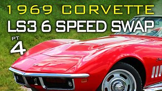 Chevrolet C3 Corvette LS Swap 6 Speed Manual Transmission Swap at V8 Speed and Resto Shop Part 4