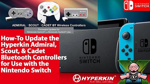 How-To Update The Hyperkin Cadet, Scout, & Admiral Bluetooth Controllers for Use on Nintendo Switch!