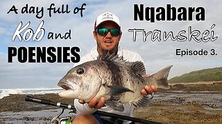 Kob and Black Mussel Cracker Fishing in the Transkei! Fishing at Nqabara! Remote Fishing Gem! Ep. 3