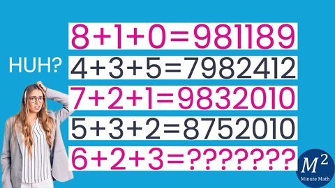 A Logic Number Puzzle Where Addition is Not What it Seems! | Minute Math