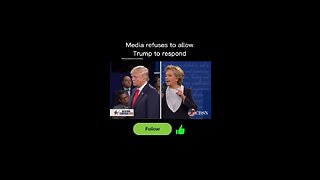 Media refuses to allow Trump to respond