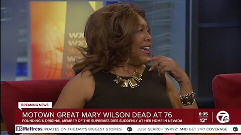 Motown legend Mary Wilson dies at 76