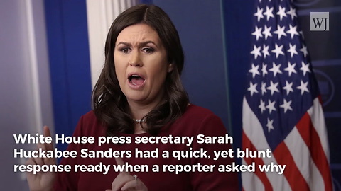 Reporter Asks Why Blacks Don't Like Trump... Sarah Sanders Eats Him Alive