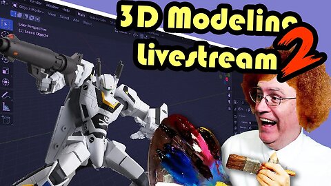 PrintABlok BattleMecha Modeling Livestream 2