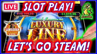 🔴 MORE LIVE SLOTS! LUXURY LINE GRAND JACKPOT CHALLENGE! LET'S GO! LONGHORN CASINO!