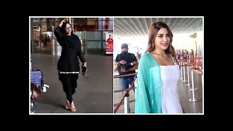 Ex Bigg Boss Contestants Nikki Tamboli & Arshi Khan Snapped At The Airport