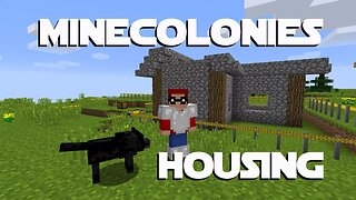 Minecraft Minecolonies SMP ep 4 - Getting Some Colonist Housing Going