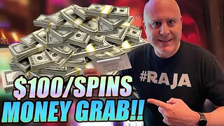 $100 SPINS! ☆ High Limit MR MONEY BAGS Slots! 🚨 VGT Red Screen Jackpots!