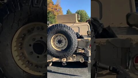 USMC HMMWV at cars and coffee