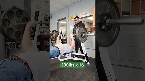 230lbs x 16 reps, Crazy 🤪 old man