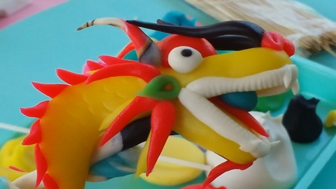 Make a Dragon with Play doh