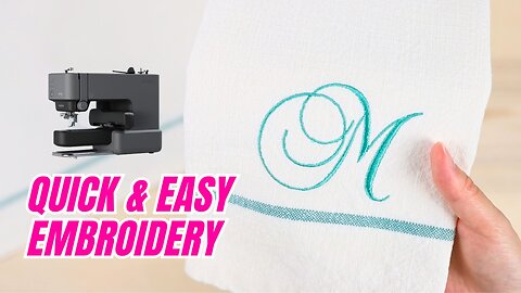 Easy Monogram Napkins | Beginner Friendly Embroidery Machine Project
